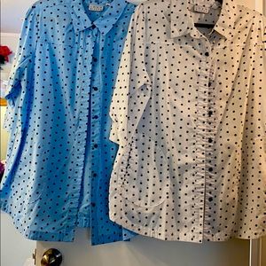 Button down Tops with pockets buy both for $55